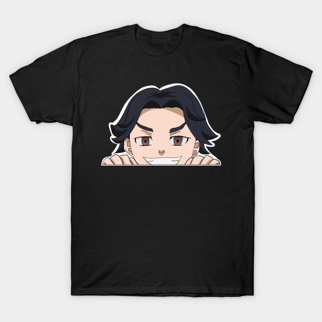 Baji peeking T-Shirt by zachlart